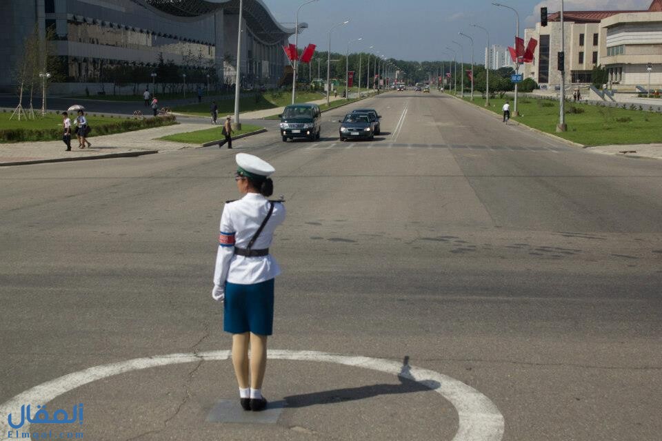 لا يوجد اشارات مرور في كوريا الشمالية