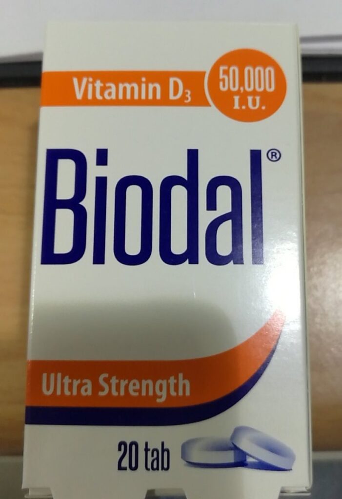 كبسولات بيودال Biodal 50000 لعلاج نقص فيتامين د والوقاية من الكساح وهشاشة العظام